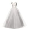 Yaphyee Flower Girl Kid Princess Long Pageant Formal Bridesmaid Party Maxi Dress