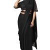 Soch Womens Embellished Nylon Blend Ready-To-Wear Saree With Belt