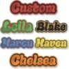 Custom Name Patch, Name Patches Uniform Work Shirt Personalized Embroidered, Customized Iron On Sew On Hook N Loop Embroidery Patches, Cap, Denim, Birthday Gifts Patch, Custom Name Iron on