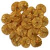 EmbroideryMaterial Sew On Gota Patti Flower Appliques Patches for Embroidery, Suit, Kurti, Duppata, Jeans, Saree, Blouse, Decoration, Jewellery Making & Craft Purpose (4 CM, Gold Color, 100 Pieces)